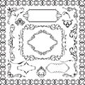 The decor ornane design elements set Royalty Free Stock Photo