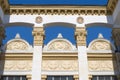 Decor of a pavilion of the Expocenter of Ukraine Royalty Free Stock Photo