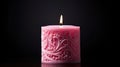 decor pink candle
