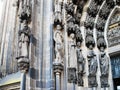 Decor of portal of Cologne Cathedral Royalty Free Stock Photo