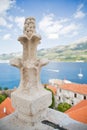 Decoraion of bell tower of Sveti Marko cathedral, Korcula Old To