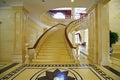 Decorate luxurious marble staircase