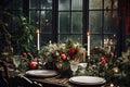 Decorate your Christmas and New Year's table with glitz and glamour, in rich jewel tones.