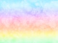 Abstract rainbow pastel watercolor background.