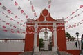 Decorated acces to a church in Puebla