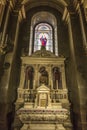 Decorated altar in old catholic church