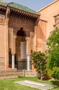 Decorated arabesque pattern at the Saadian Tombs in Marrakesh ,Morocco