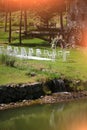 Decorated arch for wedding ceremony Royalty Free Stock Photo