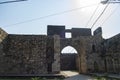 Decorated Arched Gateway of Main Citadel in Champaner Gujarat India