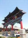 Decorated archway of china