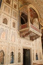 Decorated balcony at Sultan Tipu`s Summer Palace Royalty Free Stock Photo