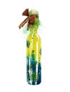 Decorated bottle Royalty Free Stock Photo