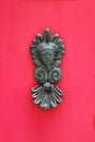 Decorated bronze knocker Royalty Free Stock Photo