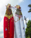 Decorated Bullock effigies of Shivratri festival