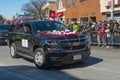 Decorated Car in Saint Patrick`s Day parade Boston, USA Royalty Free Stock Photo