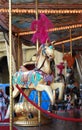 Decorated carousel horse Royalty Free Stock Photo