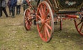 Decorated cart for St. Theodore`s day Royalty Free Stock Photo