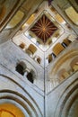 Decorated ceiling in English cathedral Royalty Free Stock Photo