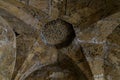 Decorated  ceiling in the inner passage in the Bab al-Silsila minaret, on the Temple Mount in the Old Town of Jerusalem in Israel Royalty Free Stock Photo