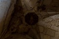 Decorated ceiling in the inner passage in the Bab al-Silsila minaret, on the Temple Mount in the Old Town of Jerusalem in Israel