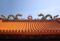 Decorated Chinese Temple Roof Royalty Free Stock Photo