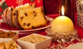 Decorated Christmas Dinner Table Setting Royalty Free Stock Photo