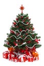 Decorated Christmas fir tree Royalty Free Stock Photo