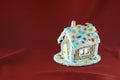 Decorated Christmas gingerbread house Royalty Free Stock Photo