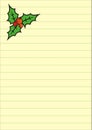 Decorated christmas letter, eps. Royalty Free Stock Photo