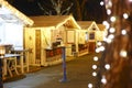 Decorated Christmas market