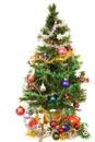 Decorated Christmas tree Royalty Free Stock Photo