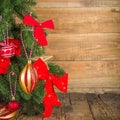 Decorated christmas tree background Royalty Free Stock Photo