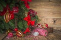 Decorated christmas tree background Royalty Free Stock Photo