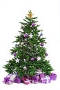 Decorated Christmas tree Royalty Free Stock Photo