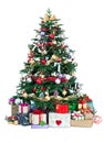 Decorated Christmas tree Royalty Free Stock Photo