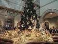 Decorated Christmas Tree at Metropolitan Museum of Art in NYC Royalty Free Stock Photo