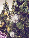 Decorated Christmas tree for winter season celebration