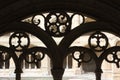 Decorated cloister arches Royalty Free Stock Photo