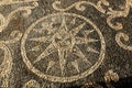 decorated cobble on parvis of santa Maria Nativity church, Bogliasco, Italy Royalty Free Stock Photo