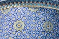 Decorated dome at Barak Khan madrasah. Hast Imam Square Hazrati