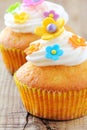 Decorated Easter cupcakes