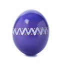 Decorated Easter Egg On White Background
