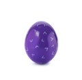 Decorated Easter Egg On White Background.