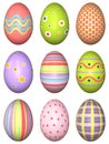 Decorated Easter eggs Royalty Free Stock Photo