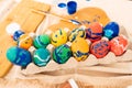 decorated Easter eggs. celebration and creativity