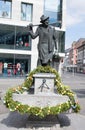 Decorated easter fountain in the city wÃÂ¼rzburg