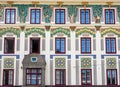Decorated facade of a historic building