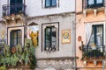 Decorated facade of urban house in Taormina Sicily Royalty Free Stock Photo