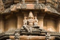 Decorated figer of a Hindu Goddess in stucco work on Krishna Temple Royalty Free Stock Photo