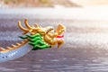 Decorated figurehead of dragon boat Royalty Free Stock Photo